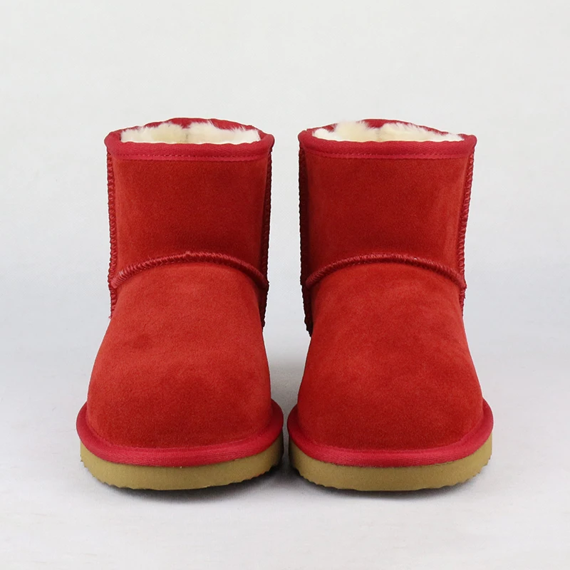 Классические Модные женские зимние ботинки из натуральной коровьей кожи; теплые зимние ботинки; женские ботильоны; брендовая нескользящая обувь