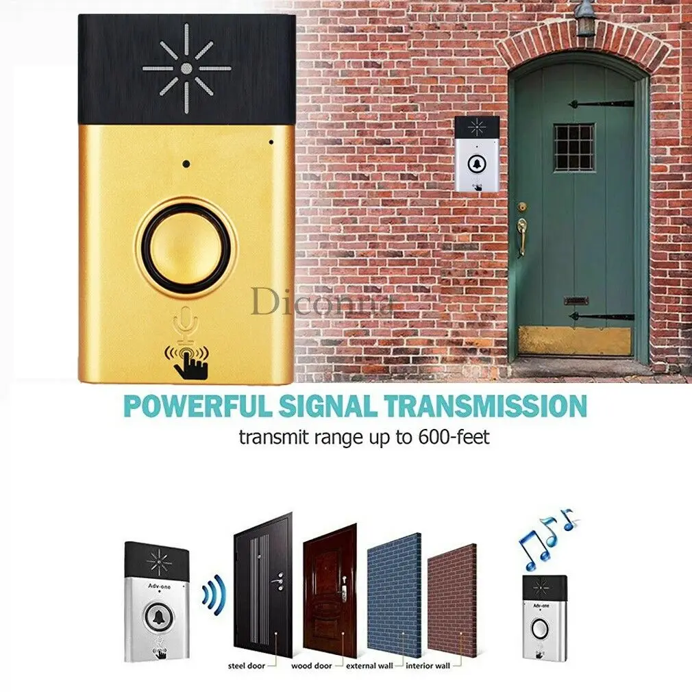 

New Arrival 300m Wireless Smart Voice Intercom Doorbells Two-way Talk Home Doorbell Inter phone Kit