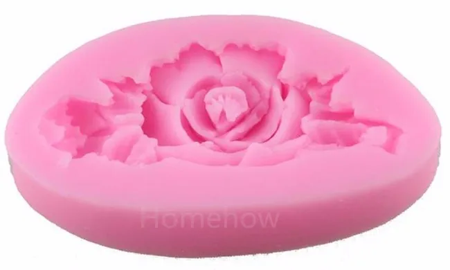 3D silicone mold rose 3 j