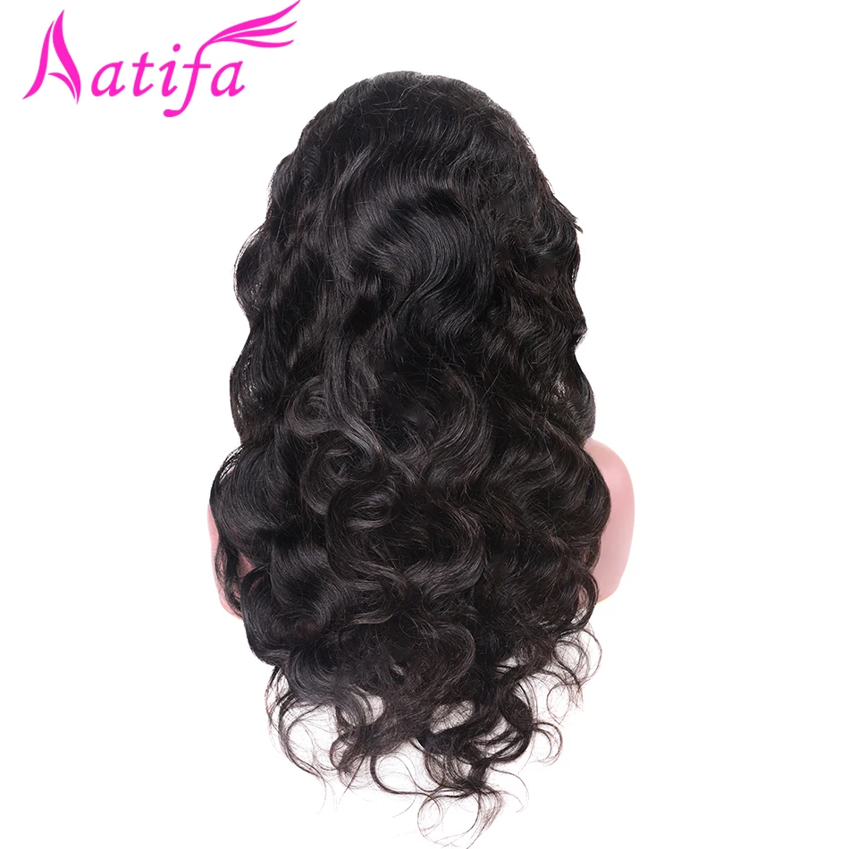 

Malaysian Body Wave Wigs 150% Density 13x4 Lace Front Human Hair Wigs Pre plucked with Baby Hair Remy Black Color for Women
