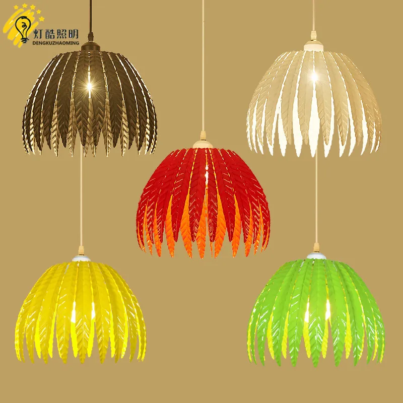 

restaurant bar droplight personality milk tea shop the hairdresser colored, wrought iron single head droplight
