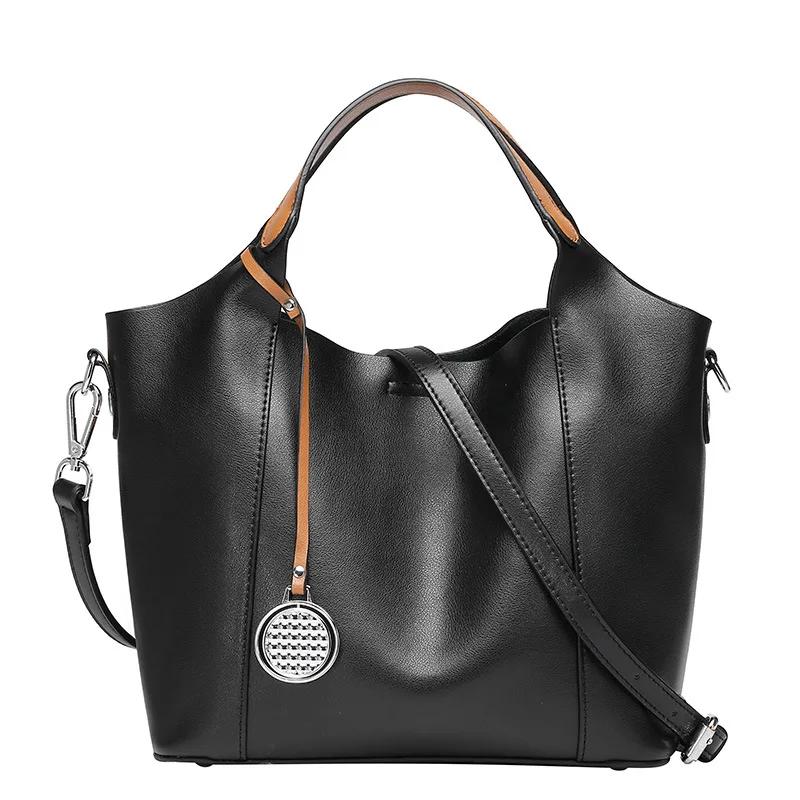 

Large bag female genuine leather women handbags female bags for women 2018 shoulder bag women messenger bags casual tote H584