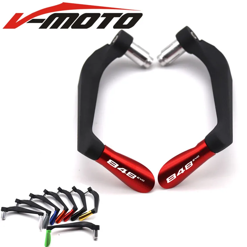 

For Ducati 848 EVO 848EVO Motorcycle Accessories 7/8" 22mm Universal Handlebar Grips Guard Brake Clutch Levers Guard Protector