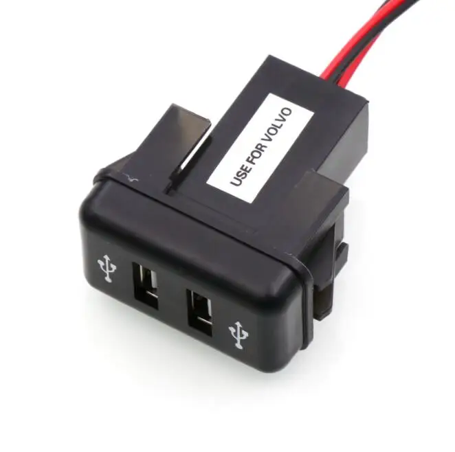 DC24V двойной USB зарядное устройство гнездо адаптер для VOLVO truch charing смартфон gps 5V 2.1A