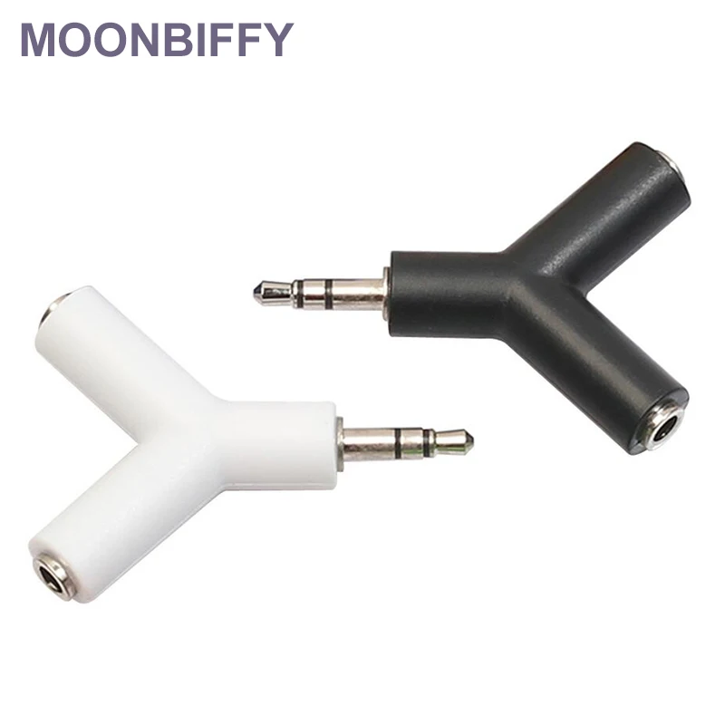 

1 pcs New 3.5mm Double Jack Adapter to Headphone for Samsumg for iPhone MP3 Player Earphone Splitter Adapter High Quality