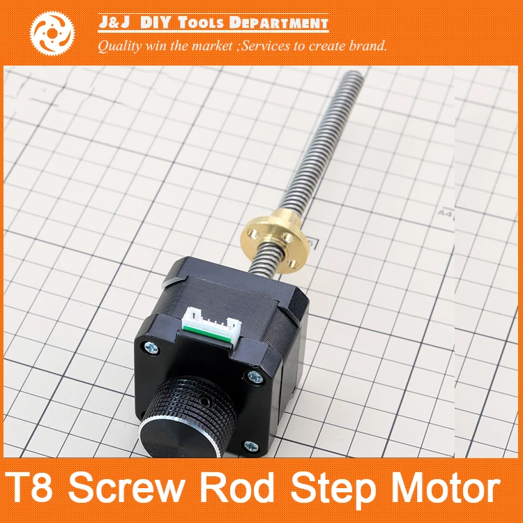 

New ! With handwheel, 120mm T type screw, 42 stepper motor 2 phase 4 wire