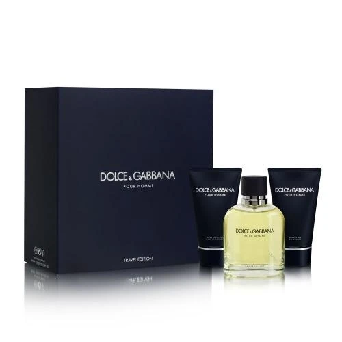 GIFT/SET DOLCE GABBANA 3PCS. TRAVEL '4. By DOLCE GABBANA For MEN