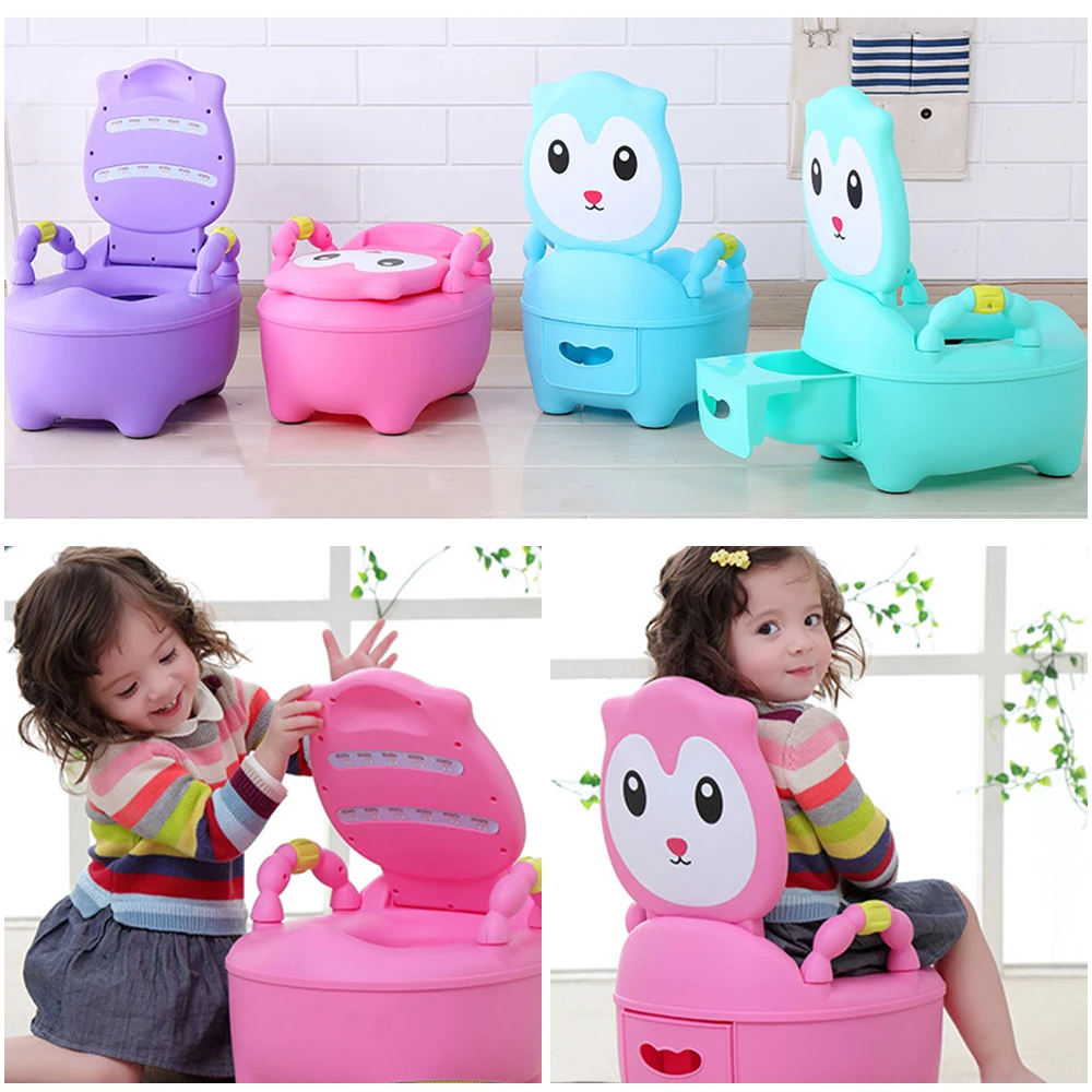 

Child Potty Portable Urinal Infant Fun Animal Toilet Seat Kid Training Cushion Children Multi-Functions Training Toilet Seat