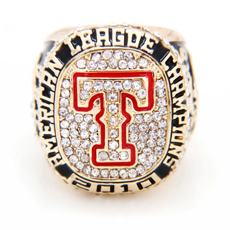 New Replica Texas Rangers 2010 America League Championship Ring 17