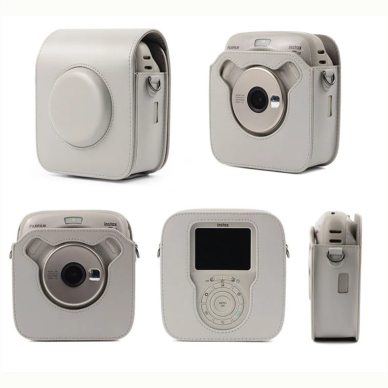Квадратный чехол для камеры FUJIFILM Instax SQ20 Винтажный из искусственной кожи на ремне