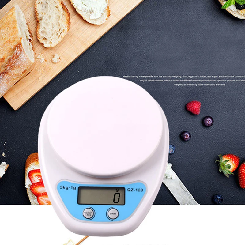 Mini Electronic Scale Kitchen Scale QZ-129 5kg 1g ABS Portable Digital Scale Practical LCD Display Mini Electronic Scale Kitchen Scale QZ-129 5kg 1g ABS Portable Digital Scale Practical LCD Display