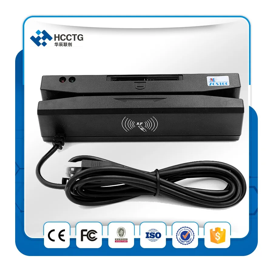 

Magnetic Stripe IC Chip RFID Smart Card Reader Combo HCC110 multi-functional reader