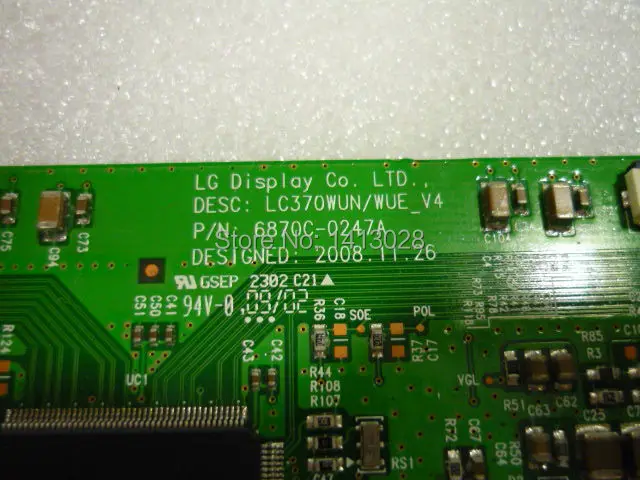 Placa Lógica Original da Tela de Lcd Tv. Lc370wun Wue_v4 6870c0247a Lcd Vidro T-con - Image 5