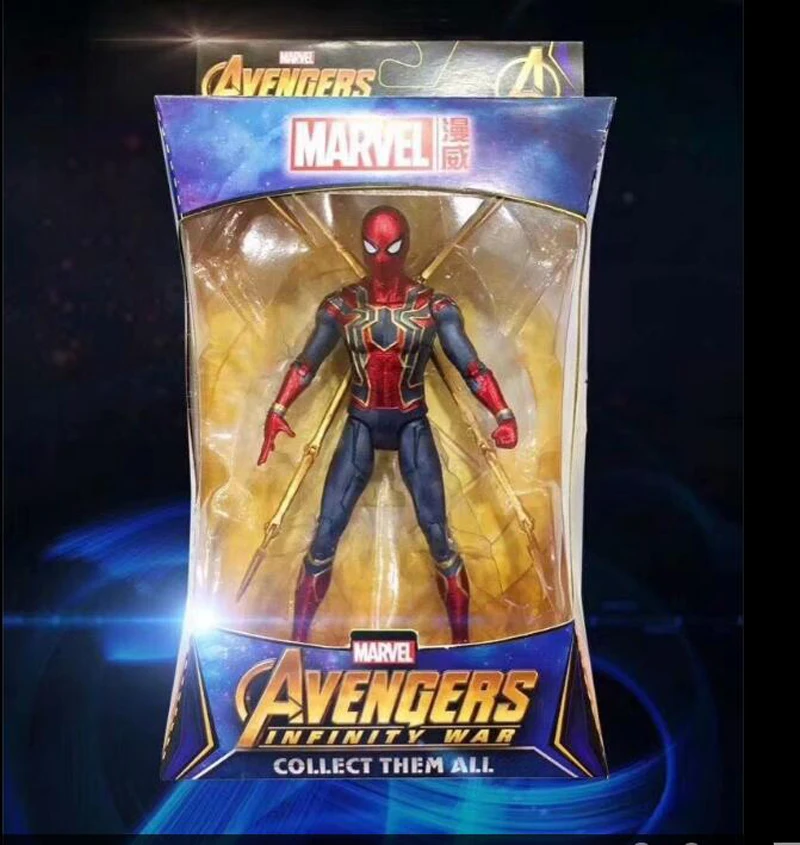 Movie Avengers Infinity War Iron Spider Man Cartoon Toy Action Figure Model Doll Gift (1)