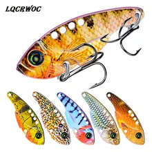 Metal Spoon Wobbler Fishing Lure 54mm 11g Bass Treble bionic VIB Lead Fish Artificial bait Fishing Crank Bait sink lifelike lure