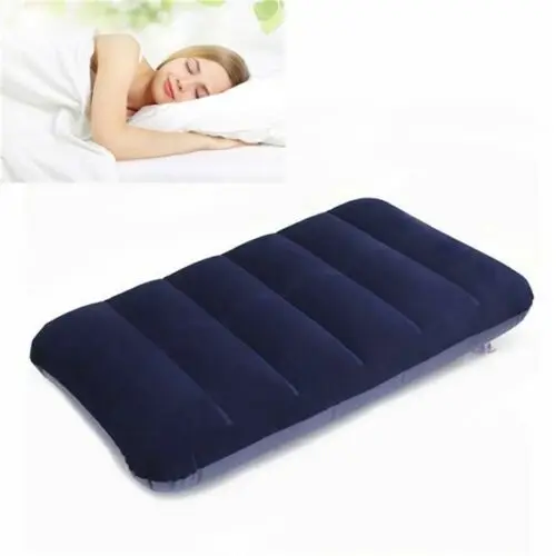 Складная Подушка для путешествий, Подушка для сна, воздушная надувная подушка Fr, отдых, темно-синий