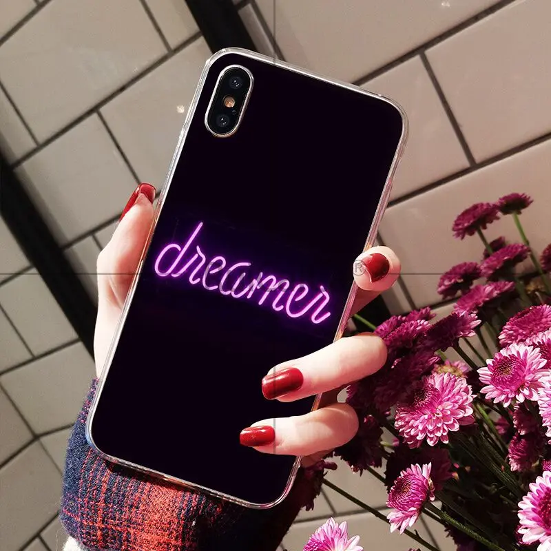 Black background fluorescent small pattern font neon