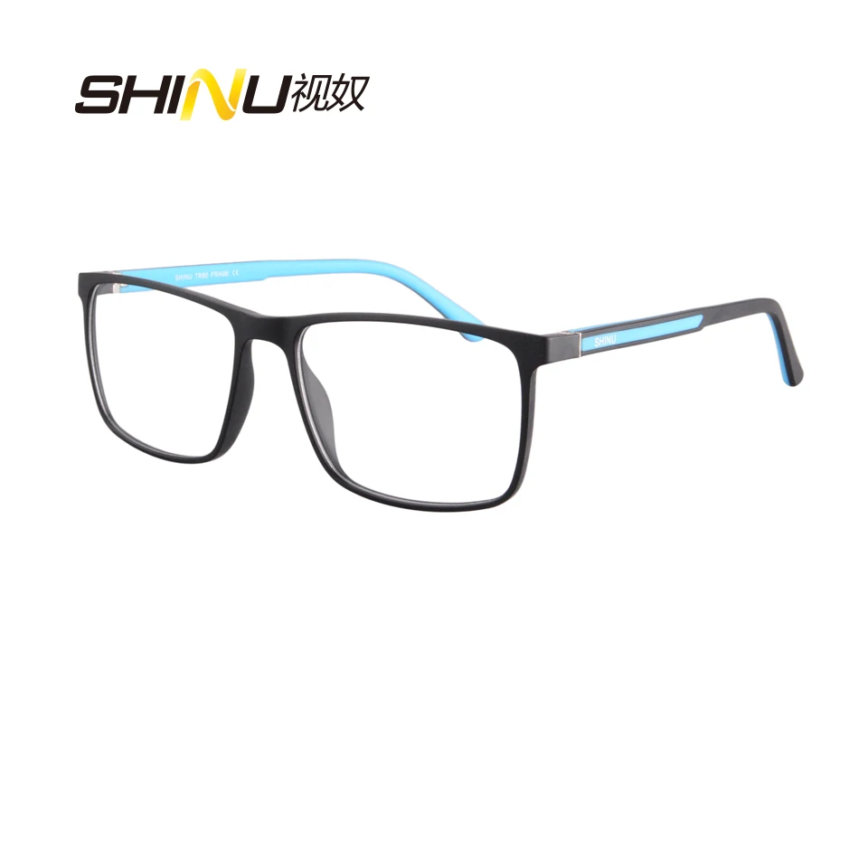 Men Reading Glasses Anti Blue blocking Multifocal Progressive Reader TR90 Frame spring hinge magnifier leesbril presbicia custom