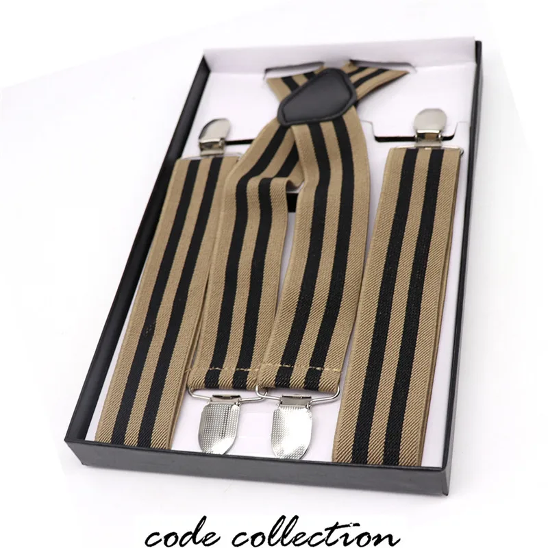 

New Concise 3.5cm Width 4 Clip Elastic Suspenders Male For Women Men Kids Skirt Brace Wedding Bridegroom Clothing Accessories