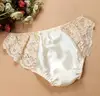 1PC 100% Silk Women's Sexy Lace Underwear Briefs Lingerie Panties M L XL MS011 ► Photo 3/6