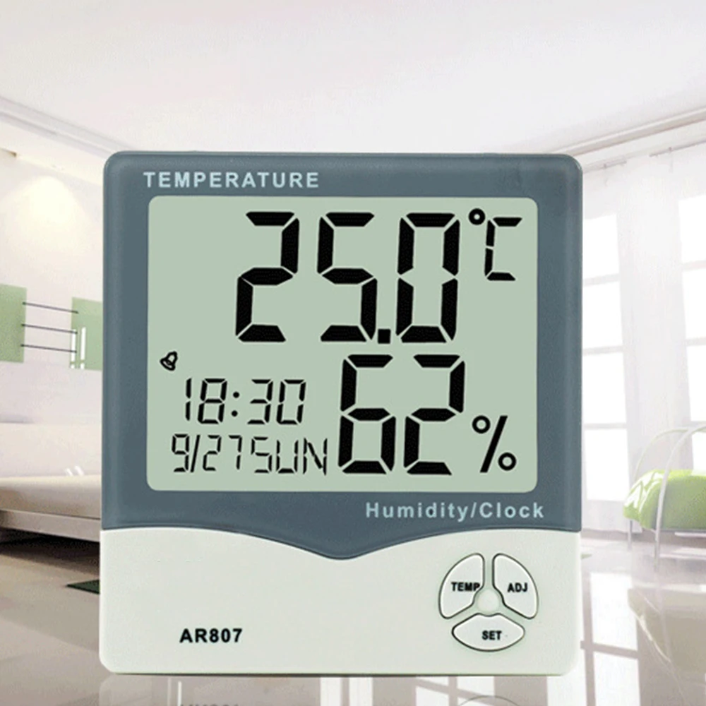 

Thermometer Digital Hygrometer Thermometer termometer Humidity Temperature Meter Tester Weather Station W/Calendar