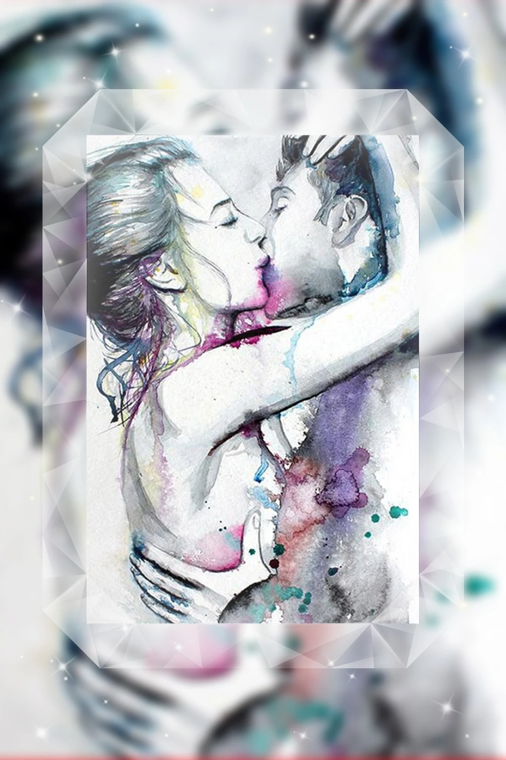 5D DIY Diamond Mosaic love kiss Couple Diamond Embroidery Christmas Gfit Diamond Painting Animals Pictures Needlework Home_ (2)