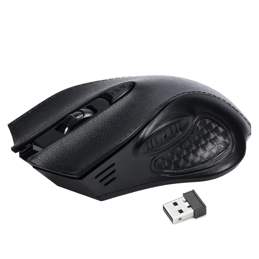 2.4GHz Wireless Gaming Game Mouse Leather Mice USB Receiver for