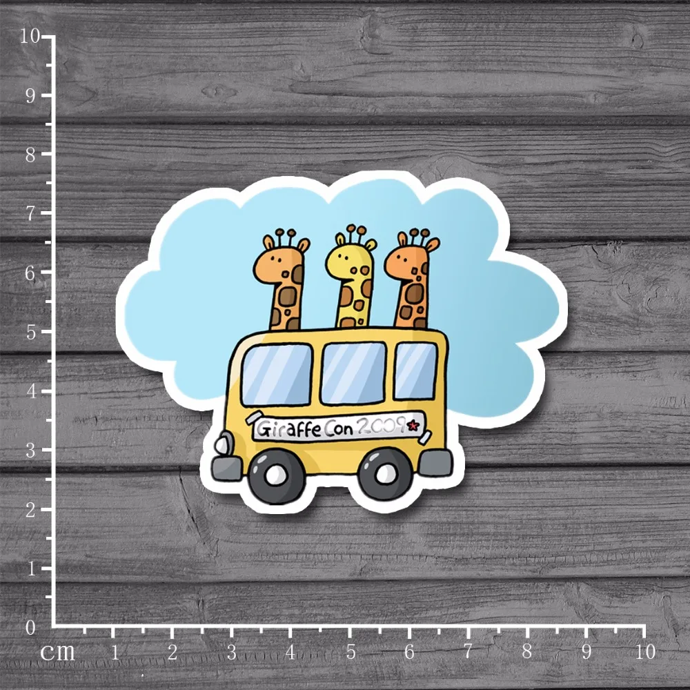 Three Giraffes мультфильм Скрапбукинг Канцелярские наклейки игрушка для автомобиля