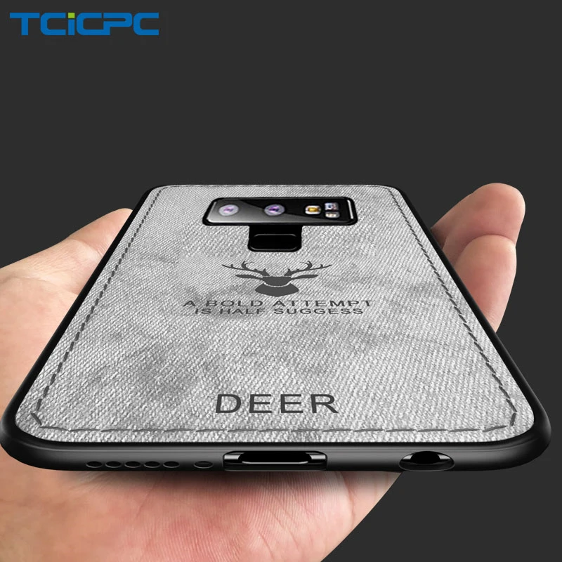 

Phone Cases For Samsung Note 9 Case Deer Luxury Utral Thin Cloth Silicone Protective Back Cover For Samsung Galaxy Note 9 Coque