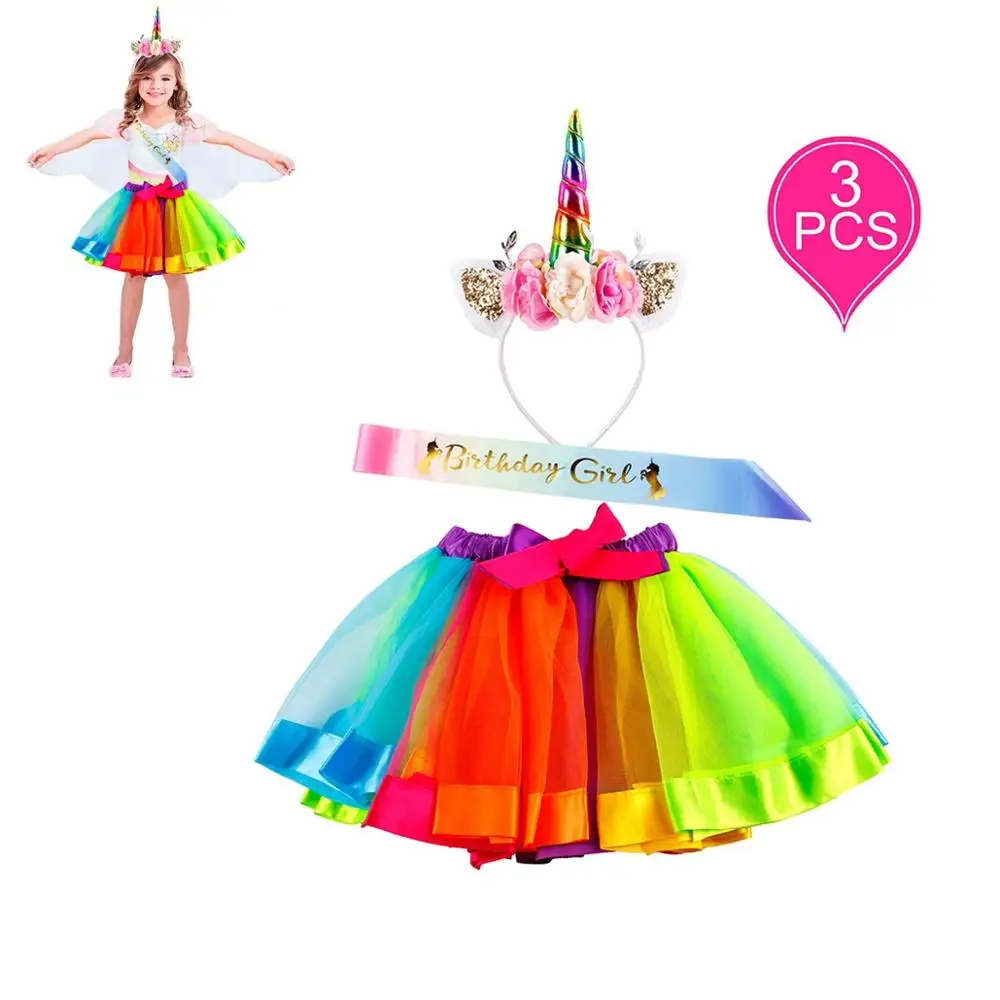 Unicorn Skirt Set Шары на день рождения, единорог, шар, украшение на день рождения, детские игровые рожки, праздничные шарики с единорогом, Декор, единорог, шары на день рождения - Цвет: Unicorn Skirt Set