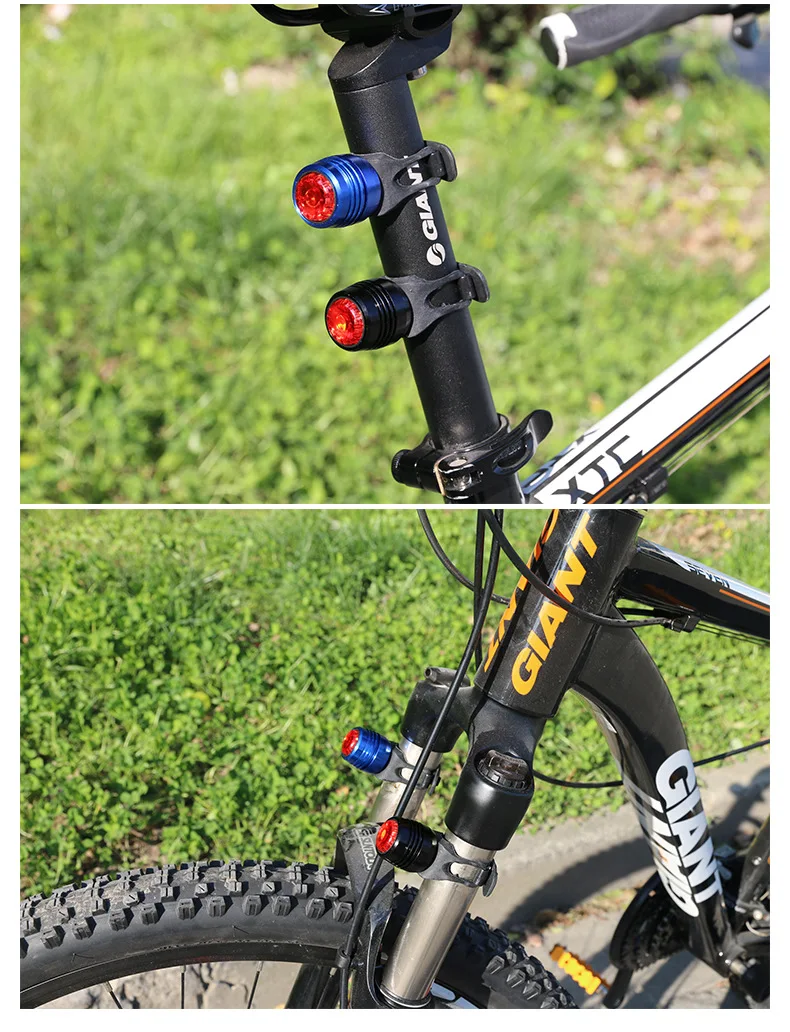 Алюминиевый велосипед задний фонарь USB аккумуляторная велосипедная задняя фара рабочее время до 20 часов мини-размер светодиодные фонари usb велосипед
