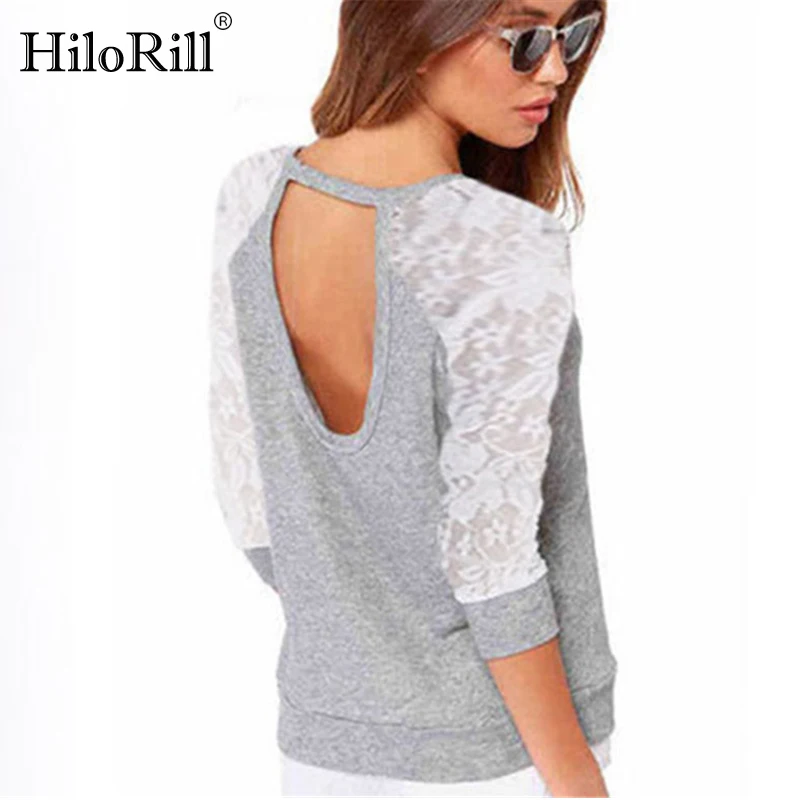 Толстовка HiloRill женская с длинным рукавом и открытой спиной|backless hoodies|women