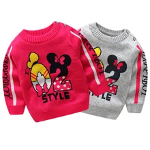 BibiCola/Коллекция года, зимний и весенний Детский свитер одежда с буквенным принтом для мальчиков и девочек, зимняя утепленная одежда