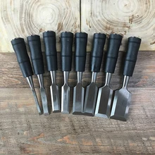8 шт. дерево стамеска Резьба Инструменты 6 мм до 38 мм хвост с заклепками резьба по дереву Плотницкие Инструменты