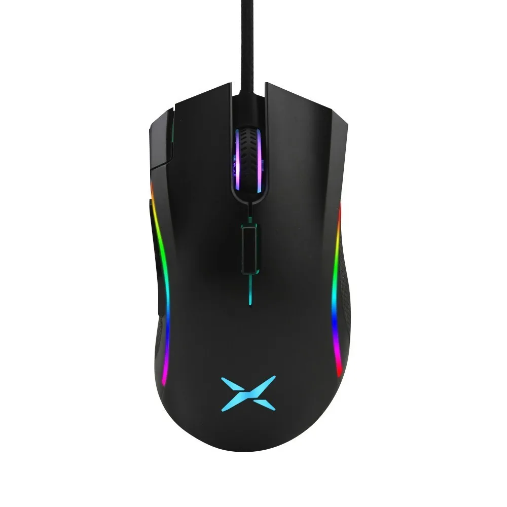 Delux игровая клавиатура T9X с одной рукой Механическая Проводная эргономичная RGB клавиатура и Delux M625 PMW3360 Проводная геймерская мышь для PUBG - Цвет: Delux M625 PMW360