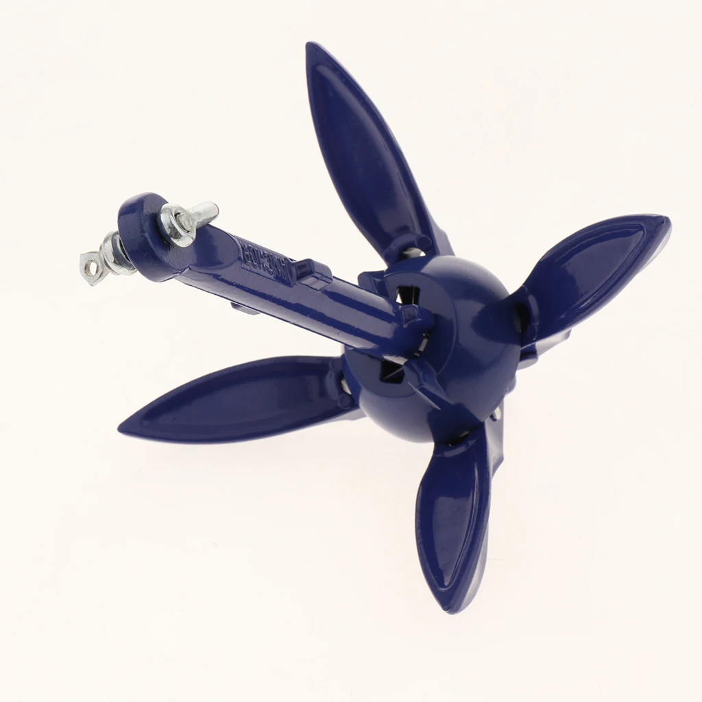 Boat Folding Grapnel Anchor Aluminum Alloy  1.5Lb Anchor Marine Yach Boat Marvin Accessory 