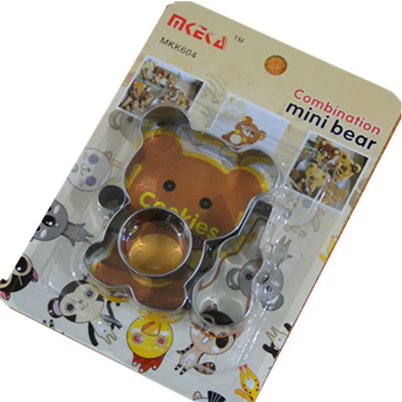 

family baking decorating Guitar Bear stainless steel mini biscuit cutters baby favorite modeling pie crust cutters free shipping