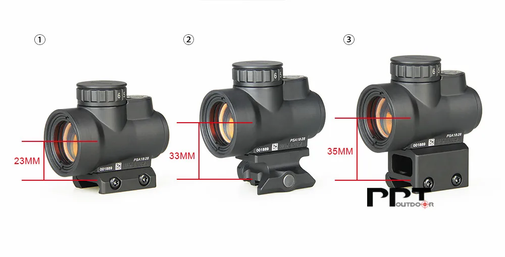 PPT тактическое крепление в красный горошек MRO крепление страйкбол прицел Riser QD быстрое отсоединение для MRO Red dot страйкбол для охоты PP24-0218