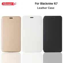 Alesser для Blackview R7 кожаный чехол с откидной крышкой для Защитный чехол для Blackview R7 с силиконовым корпусом в