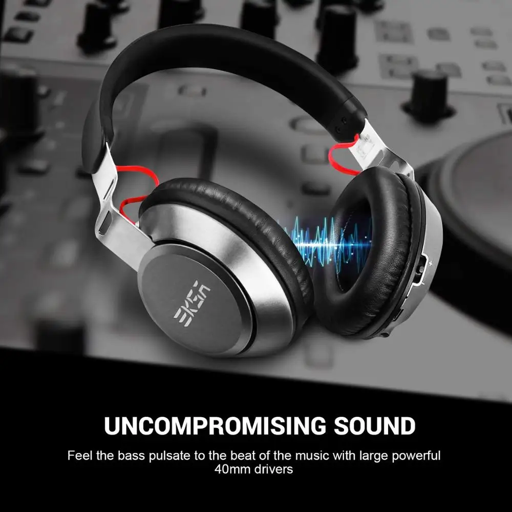 Беспроводные наушники EKSA Bluetooth 5 0 проводная гарнитура 500 мА/ч с микрофоном