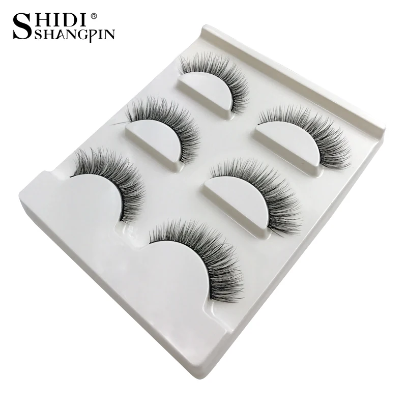 

SHIDISHANGPING 3d mink eyelashes full strip lashes makeup false eyelash natural long 3d mink lashes hand made 3 pairs eyelashes