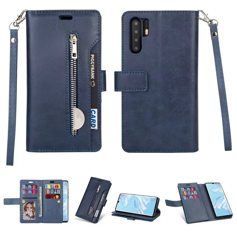 

Luxury Business Zipper Leather Bags for Samsung Galaxy A7 2018 A750 Case Folio Wallet Flip Case Cover for Samsung A7 2018 Fundas