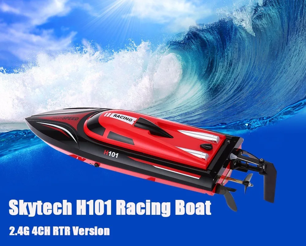 

Skytech H101 2.4G Remote Control 180 Degree Flip High Speed Electric 4 Channels Racing RC Boat Speedboat Children Toy Kid Toys