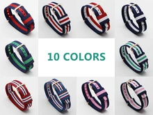 Nylon de alta Qualidade Pulseira de Prata Fivela para Daniel Wellington 18mm 20mm Substituir Faixa de Relógio Pulseira pulseira de Luxo para relógio dw