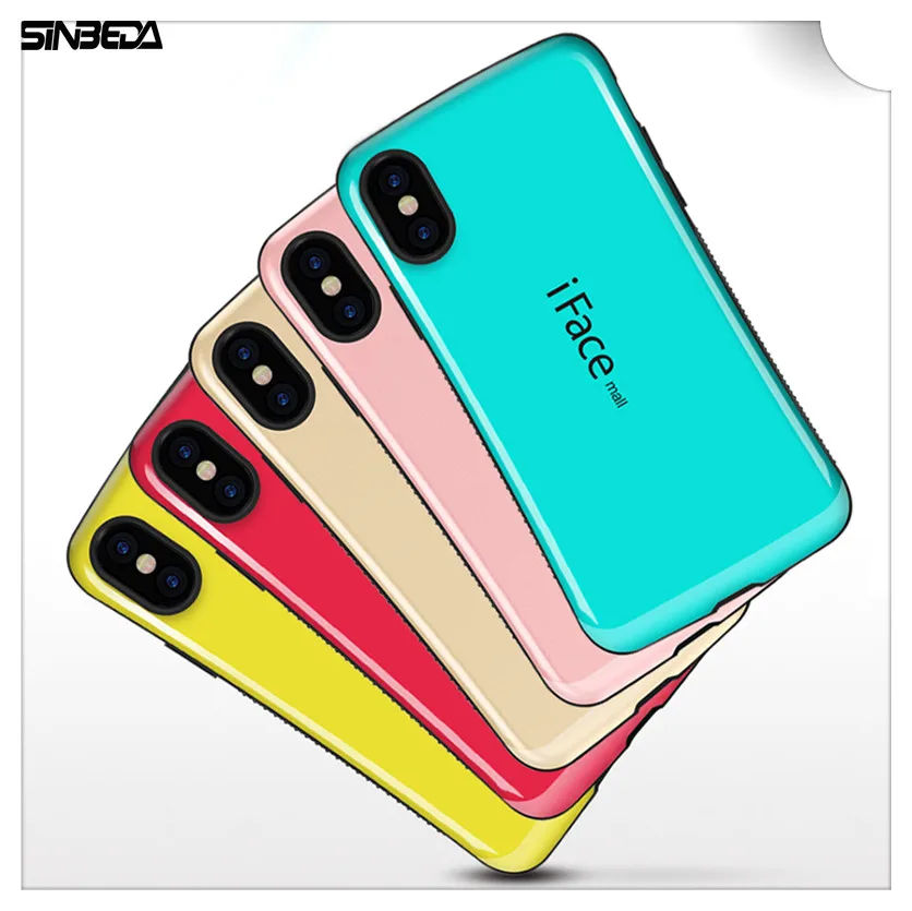 Sinbeda iface сверхпрочный ударопрочный чехол защитный для iphone X телефона мягкий TPU