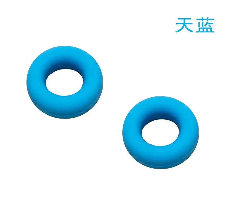 Тип круглая силиконовая противоскользящая дужка очков крышка противоскользящее кольцо Боковая поддержка декомпрессионный рукав фиксируется против падения - Цвет: blue