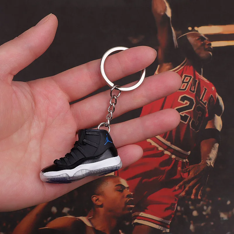 3D Air Jordan AJ11 брелок с кроссовком обувь concord модель кулон подарки