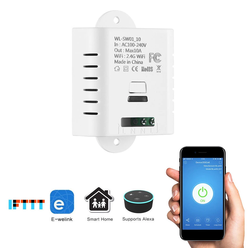 10A 16A умный беспроводной переключатель wifi домашний мульти человек управление