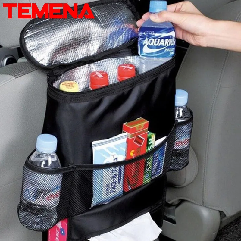 Lunch Bags box Auto Thermal Thickened Multi functional large capacity car Seat Organizer Cooler