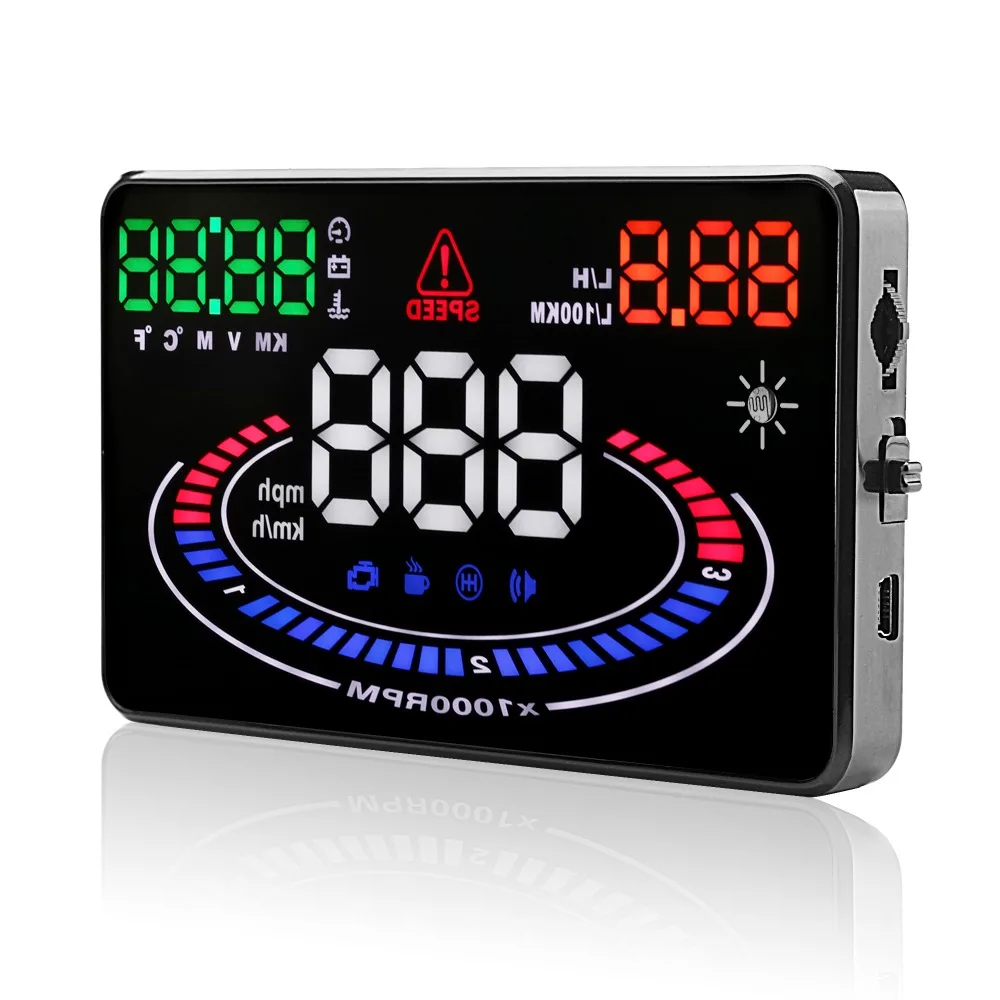 E300 головой вверх Дисплей OBD2 универсально автомобиля Скорость топлива счетчик